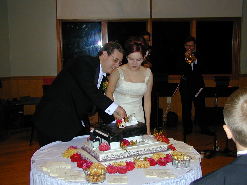 Cutting the cake